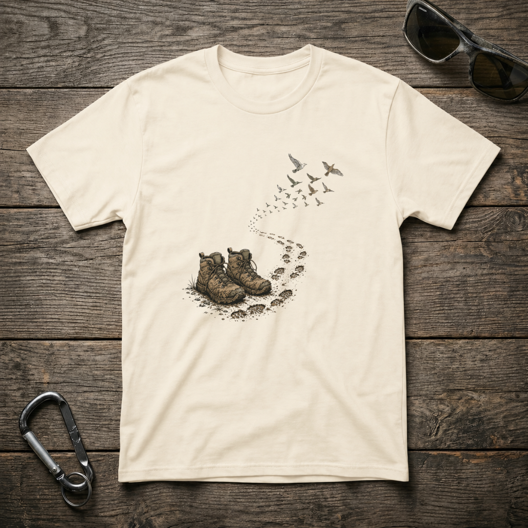 Graphic T-Shirt featuring a nature-inspired design by Designed For The Wild Co, shown in natural colors and casual fit.