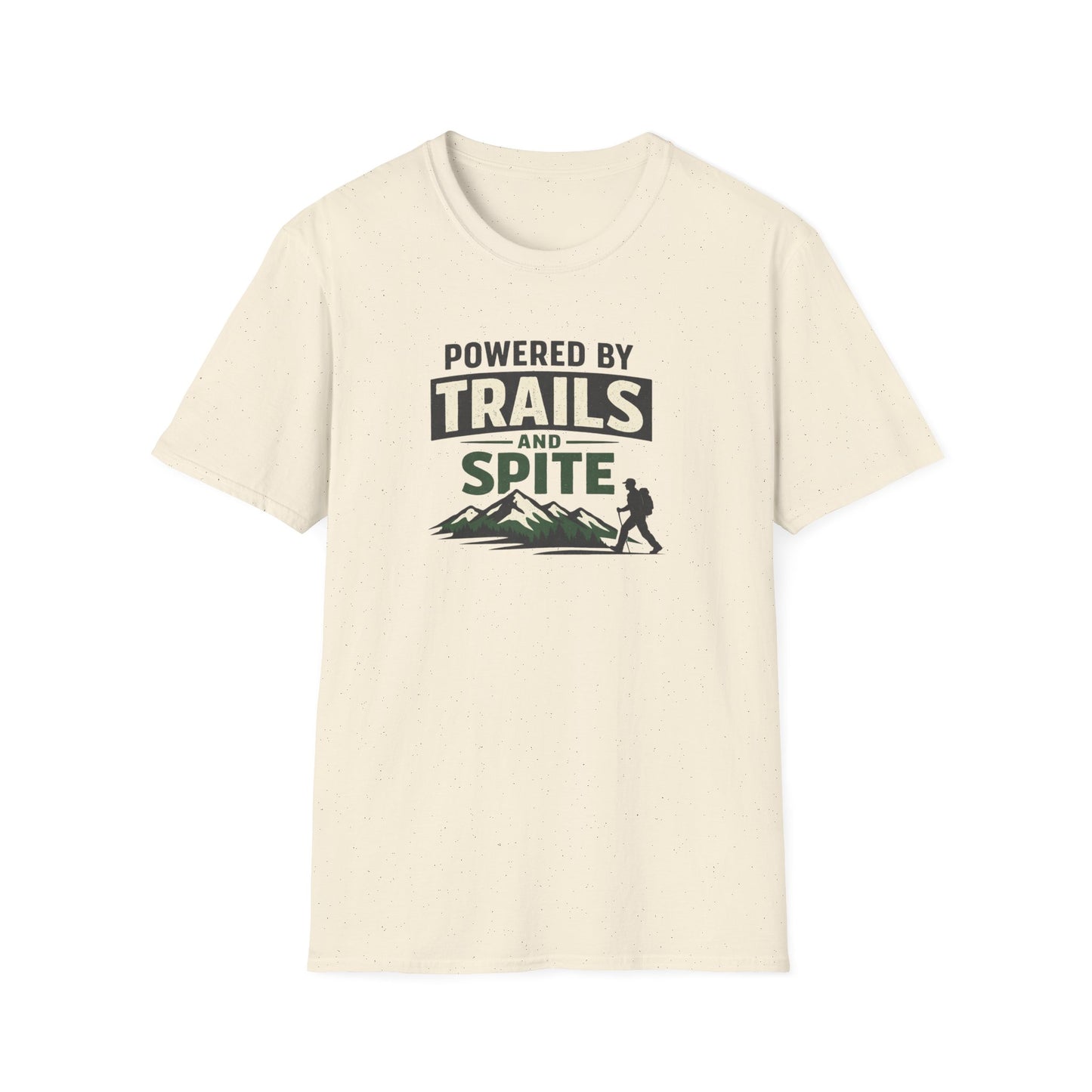 Graphic T-shirt from Designed For The Wild Co with a Trails & Spite softstyle design, featuring nature-inspired artwork on a comfortable tee.