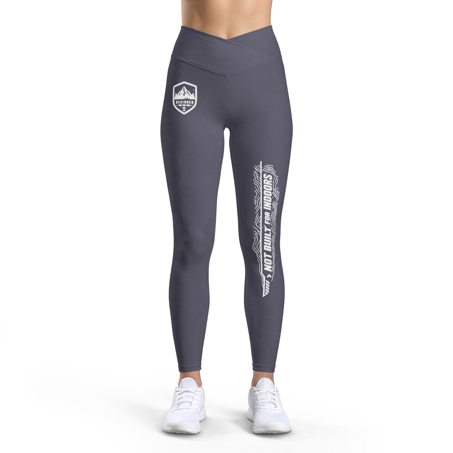 Women’s Luxe Leggings by Printify, stylish and comfortable trousers with a sleek fit, shown in a natural pose on a white background.