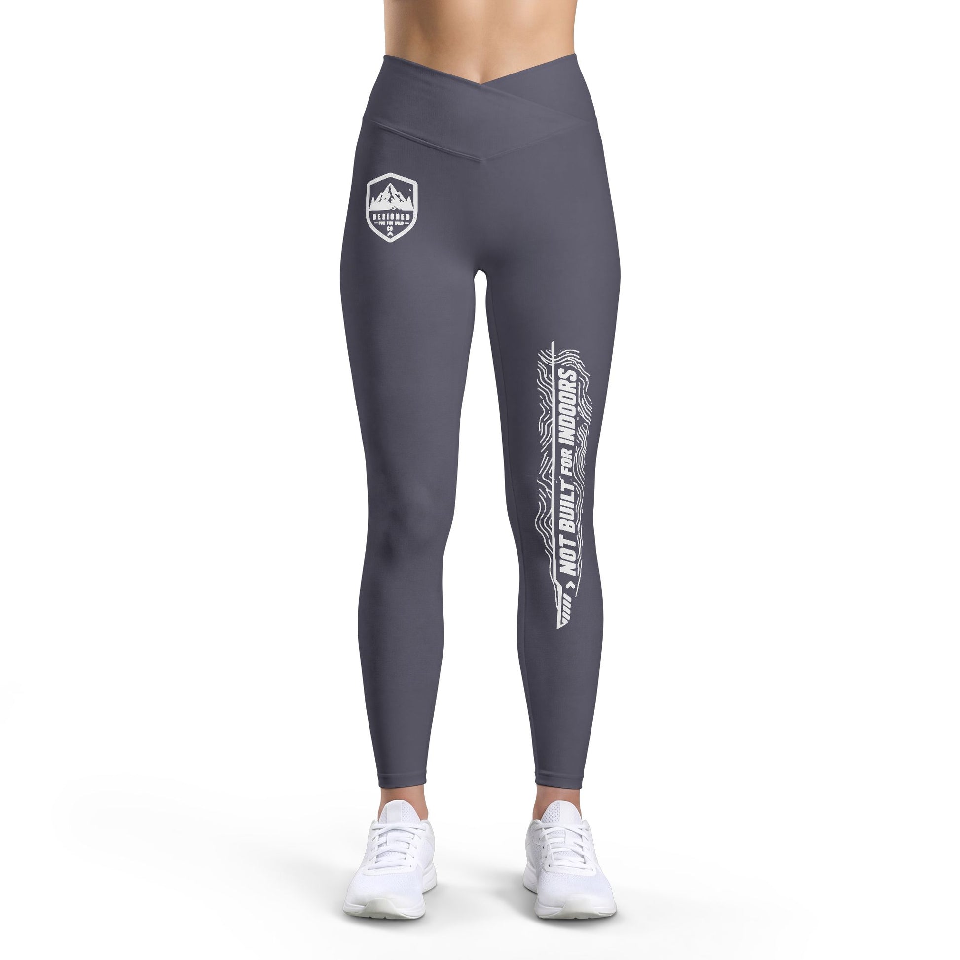 Women’s Luxe Leggings by Printify, stylish and comfortable trousers with a sleek fit, shown in a natural pose on a white background.