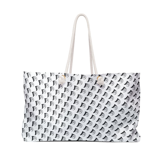 Designed For The Wild Co weekender bag with durable fabric and spacious interior, ideal for travel and weekend trips.