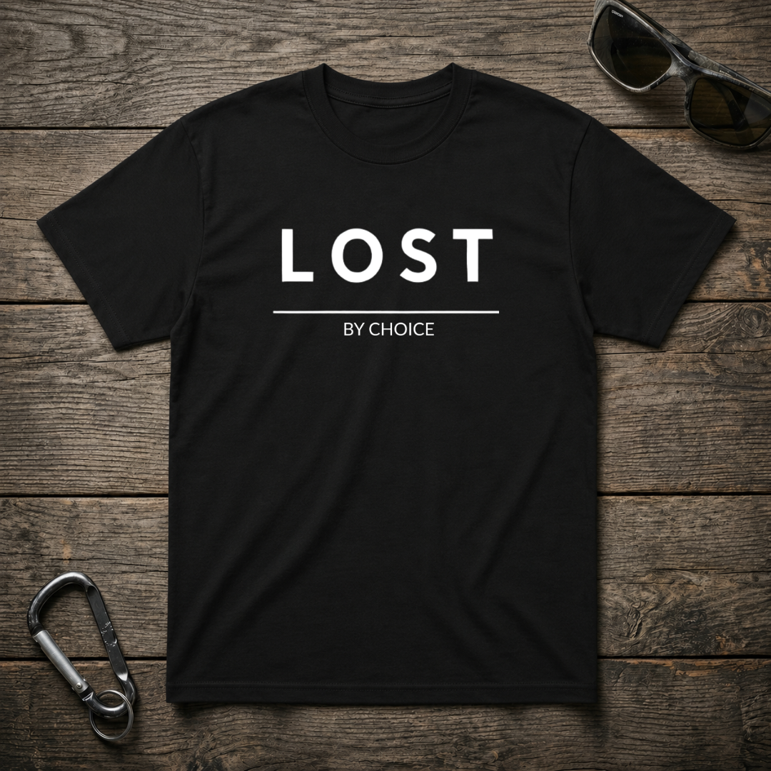 Black heavyweight graphic T-shirt by Designed For The Wild Co featuring bold design elements.