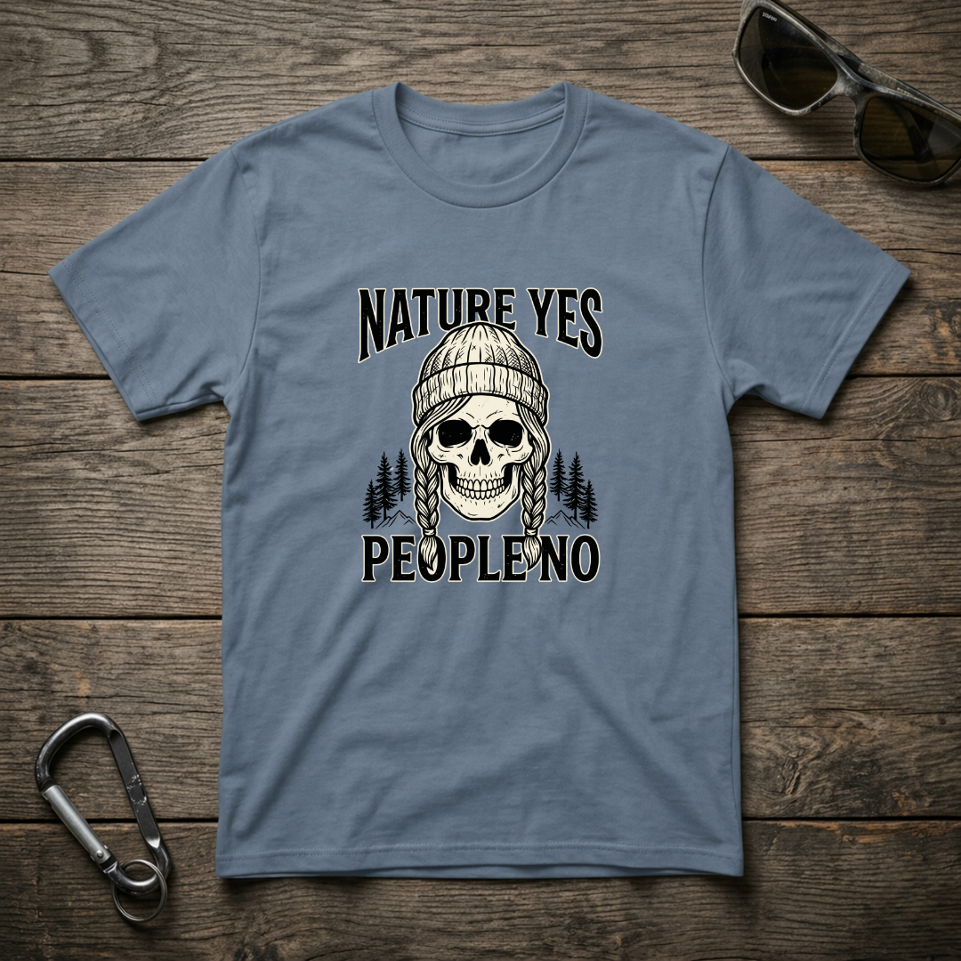 Blue graphic T-shirt from Designed For The Wild Co featuring a nature-inspired design, casual fit, and garment-dyed fabric.