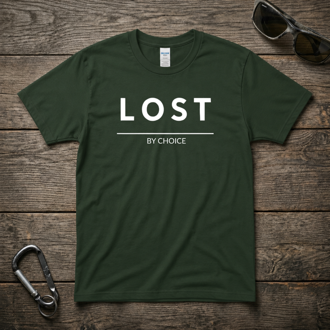 Forest green heavyweight graphic T-shirt by Designed For The Wild Co featuring nature-inspired artwork on the front.