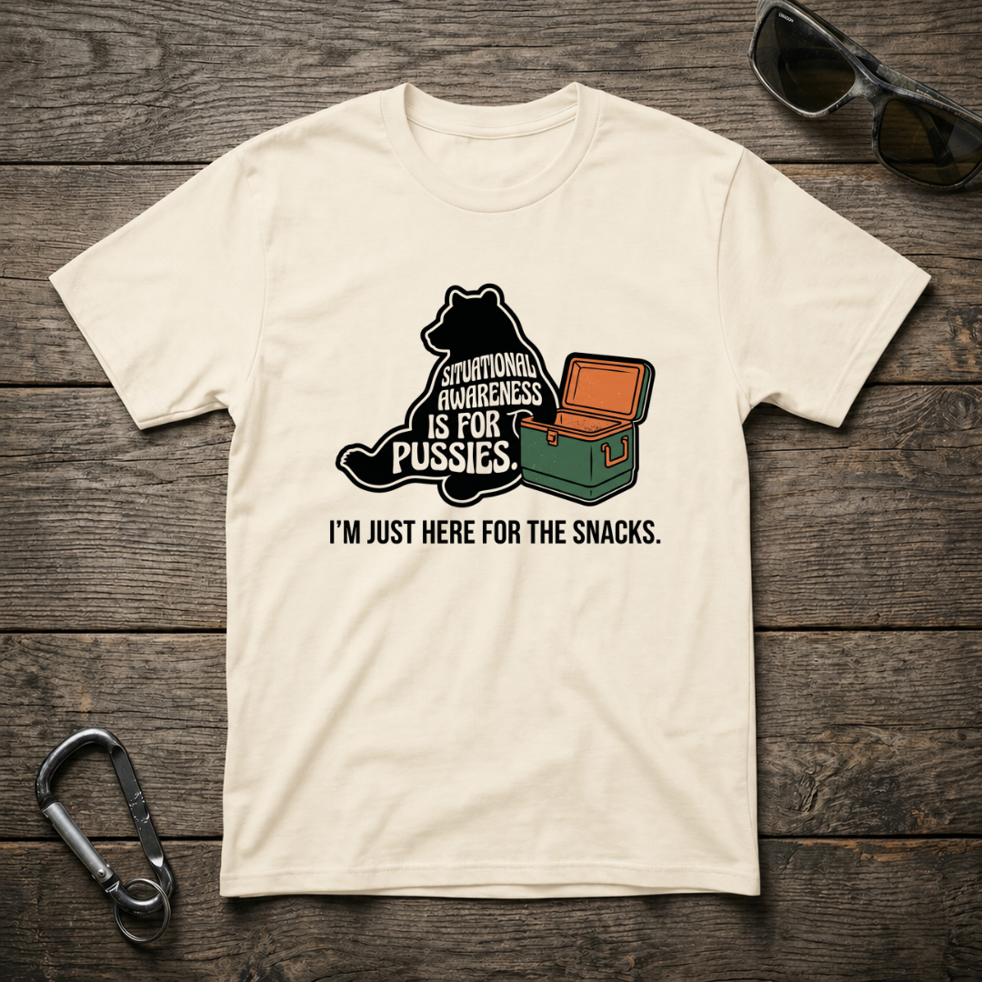 Designed For The Wild Co Bear graphic Softstyle T-Shirt featuring a nature-inspired bear illustration on a casual graphic tee