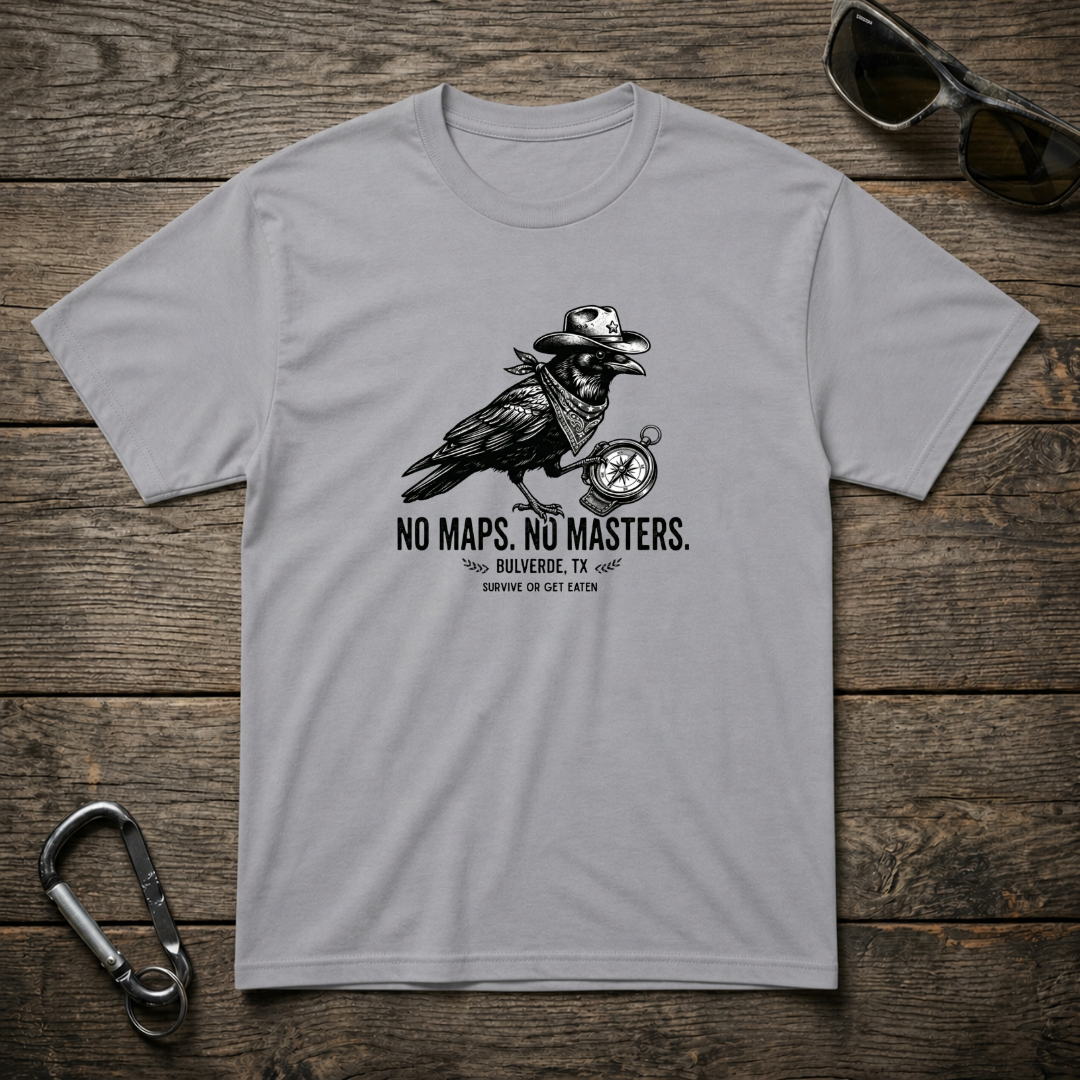 Gray heavyweight graphic T-shirt by Designed For The Wild Co featuring a bold, artistic design on the front.